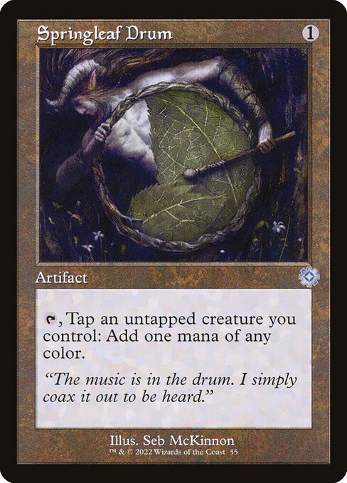 Springleaf Drum - The Brothers' War Retro Artifacts Uncommon Card