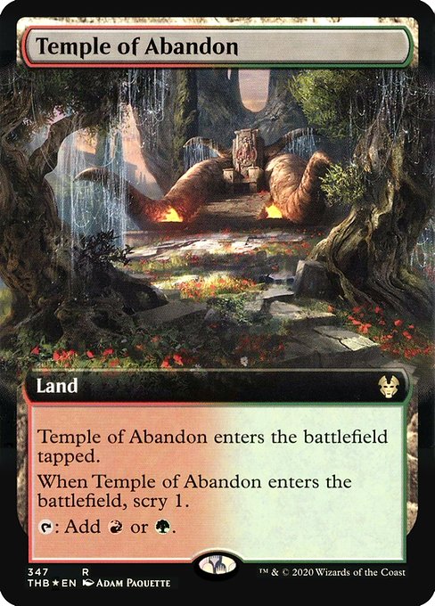 Temple of Abandon - Theros Beyond Death Rare Card