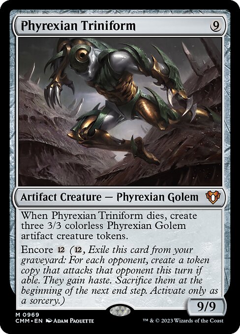 Phyrexian Triniform - Commander Masters Mythic Card