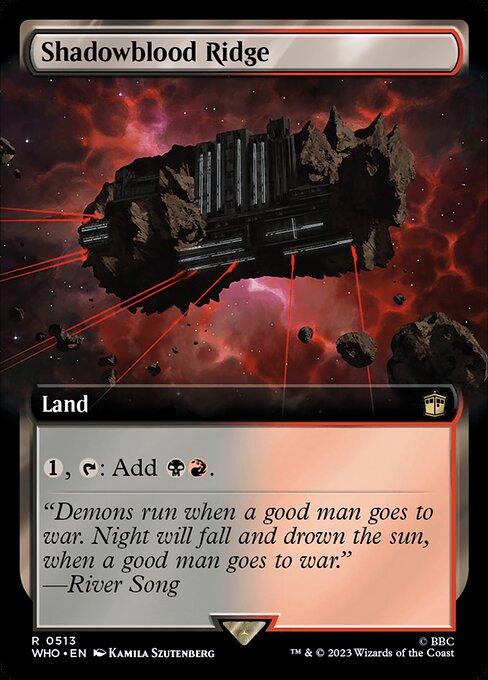 Shadowblood Ridge - Doctor Who Rare Card