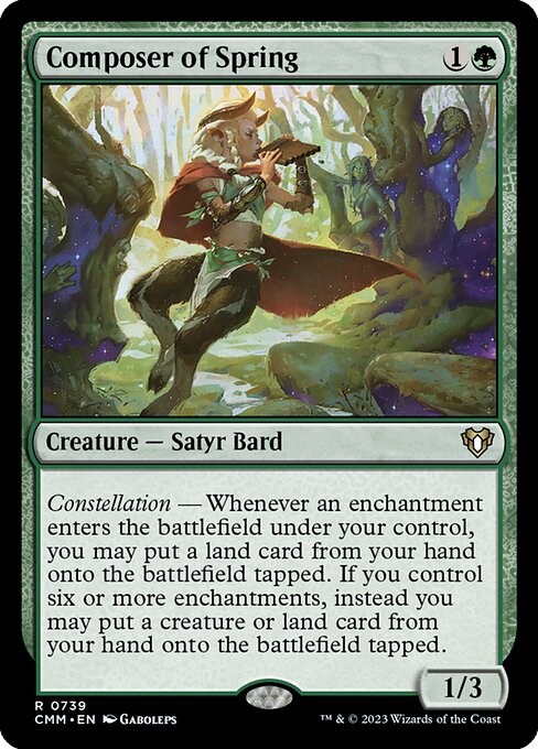 Composer of Spring - Commander Masters Rare Card
