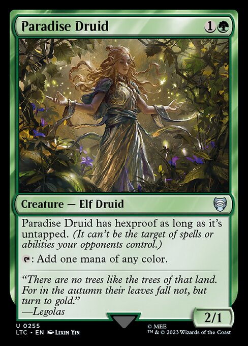 Paradise Druid - Tales of Middle-earth Commander Uncommon Card