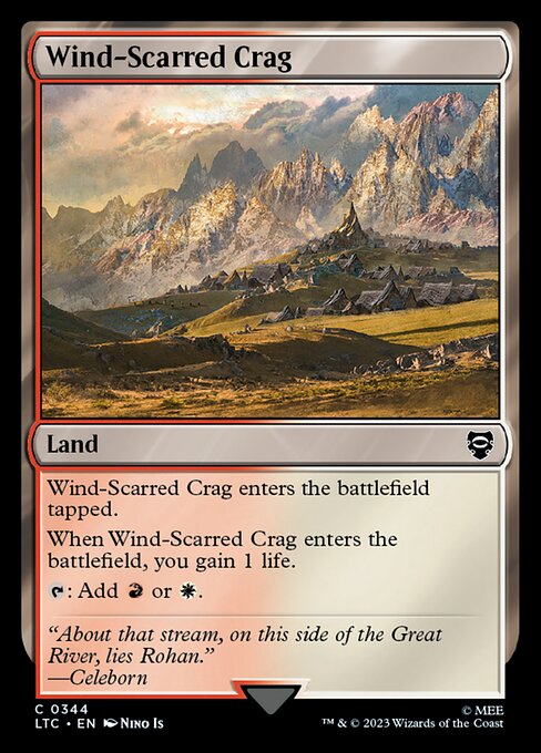 Wind-Scarred Crag - Tales of Middle-earth Commander Common Card