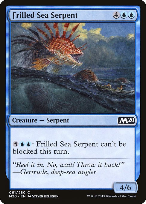 Frilled Sea Serpent - Core Set 2020 Common Card