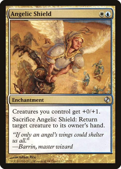 Angelic Shield - Duel Decks: Venser vs. Koth Uncommon Card