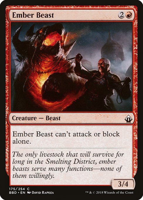 Ember Beast - Battlebond Common Card