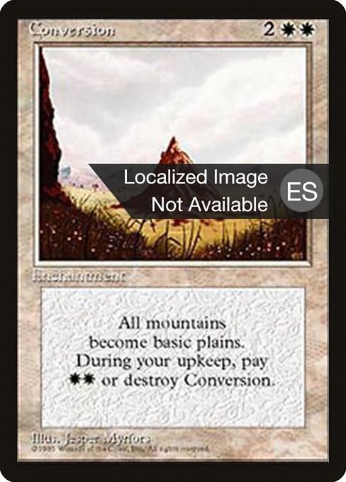 Conversion - Fourth Edition Foreign Black Border Uncommon Card
