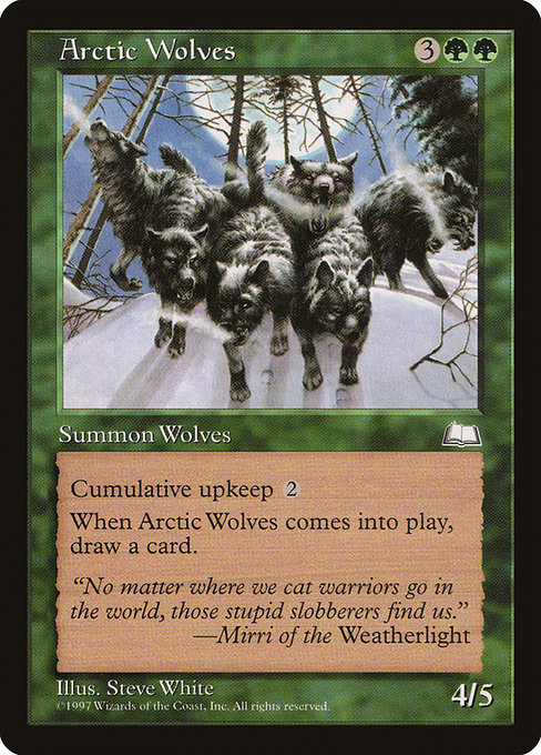 Arctic Wolves - Weatherlight Uncommon Card
