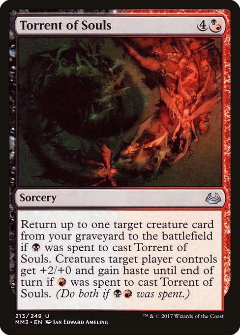 Torrent of Souls - Modern Masters 2017 Uncommon Card