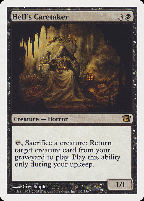 Hell's Caretaker - Ninth Edition Rare Card