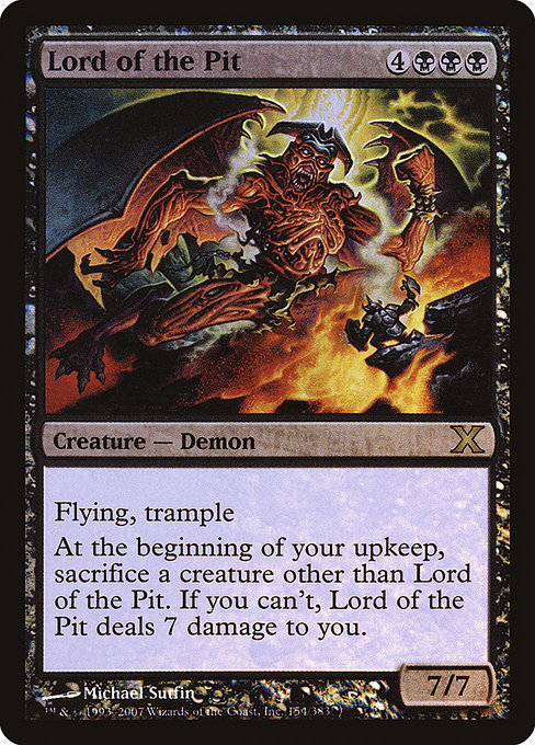 Lord of the Pit - Tenth Edition Rare Card