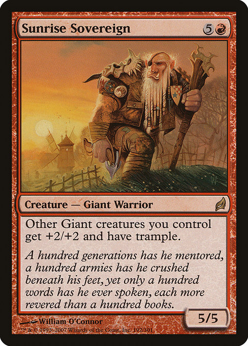 Sunrise Sovereign - Lorwyn Rare Card