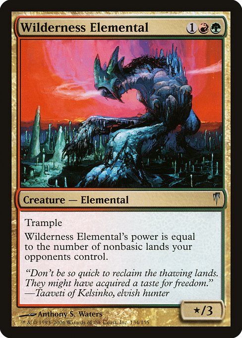 Wilderness Elemental - Coldsnap Uncommon Card