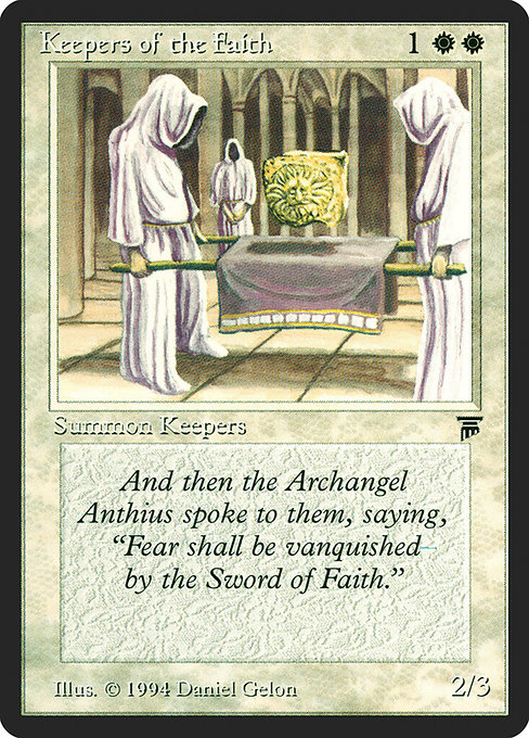 Keepers of the Faith - Legends Common Card