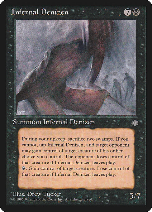 Infernal Denizen - Ice Age Rare Card