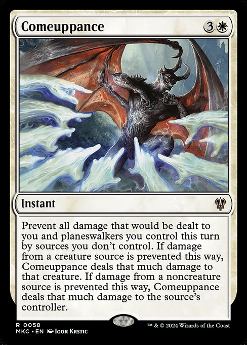 Comeuppance - Murders at Karlov Manor Commander Rare Card