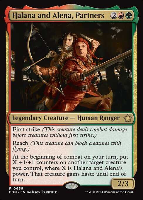 Halana and Alena, Partners - Foundations Rare Card