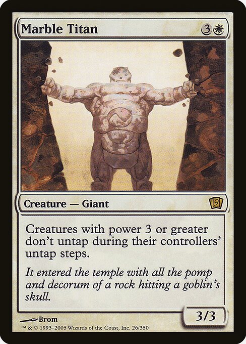 Marble Titan - Ninth Edition Rare Card