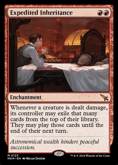 Expedited Inheritance - Murders at Karlov Manor Mythic Card
