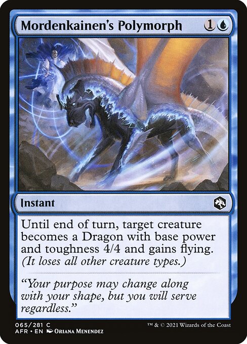 Mordenkainen's Polymorph - Adventures in the Forgotten Realms Common Card