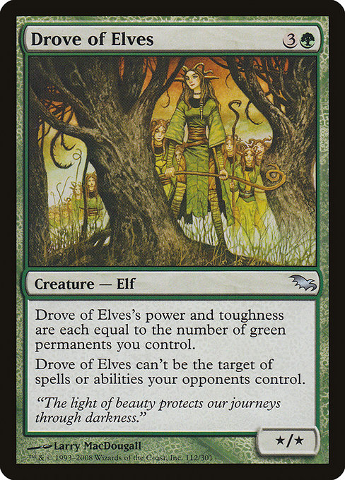 Drove of Elves - Shadowmoor Uncommon Card