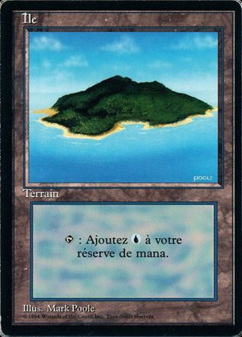 Island - Foreign Black Border Common Card