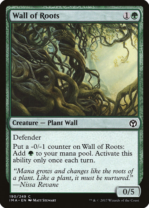 Wall of Roots - Iconic Masters Common Card