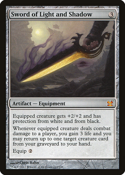 Sword of Light and Shadow - Modern Masters Mythic Card