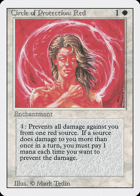 Circle of Protection: Red - Revised Edition Common Card