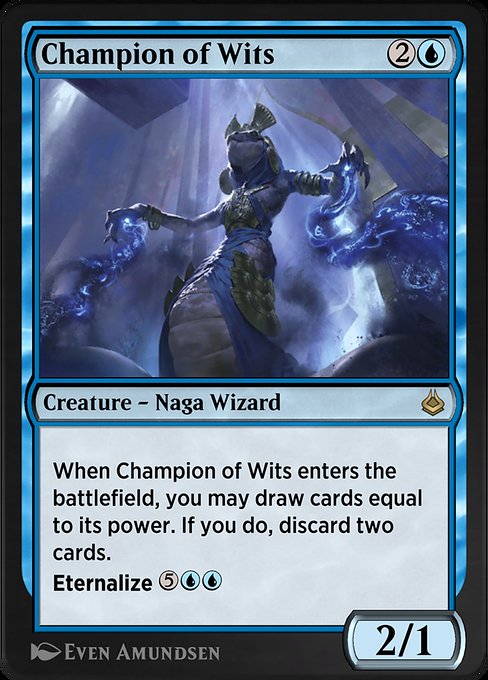 Champion of Wits - Amonkhet Remastered Rare Card