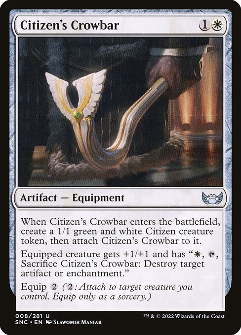 Citizen's Crowbar - Streets of New Capenna Uncommon Card