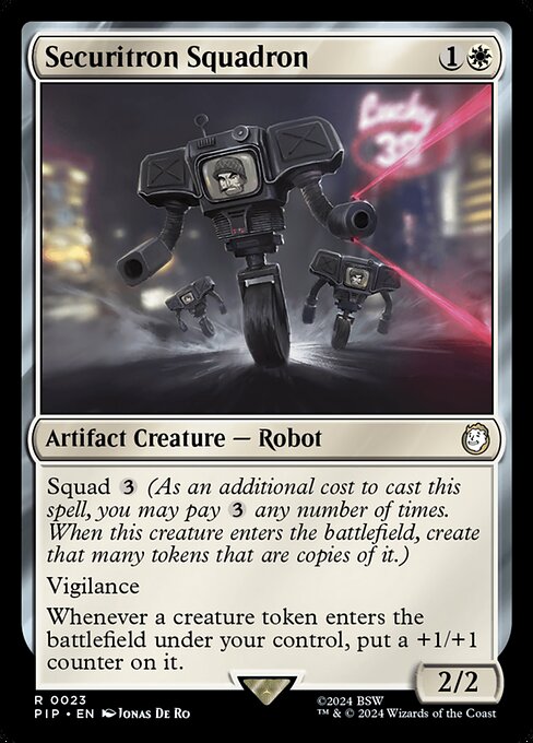 Securitron Squadron - Fallout Rare Card