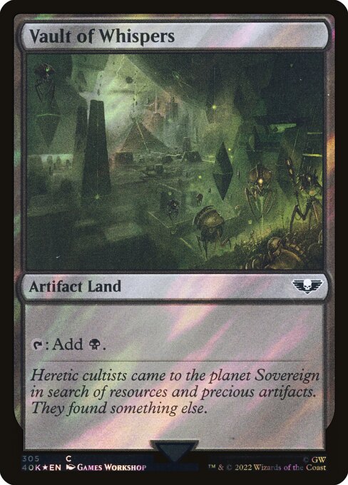 Vault of Whispers - Warhammer 40,000 Commander Common Card