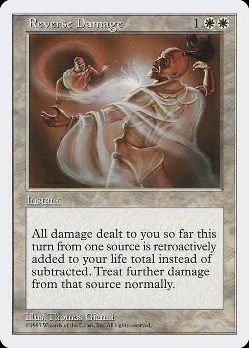 Reverse Damage - Fifth Edition Rare Card