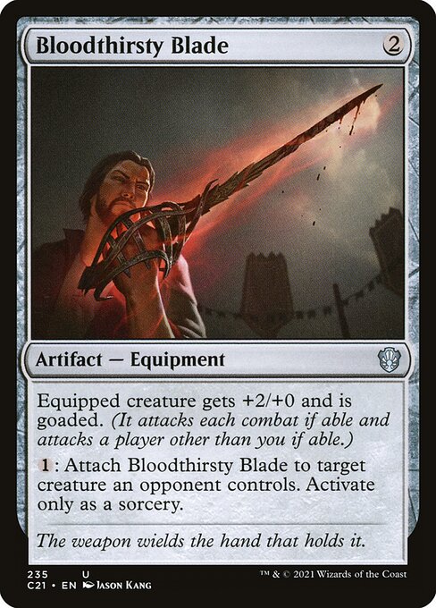 Bloodthirsty Blade - Commander 2021 Uncommon Card