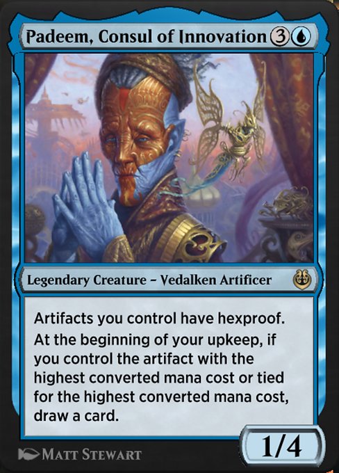 Padeem, Consul of Innovation - Kaladesh Remastered Rare Card