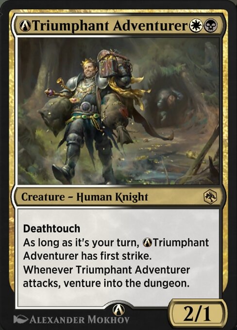 A-Triumphant Adventurer - Adventures in the Forgotten Realms Rare Card