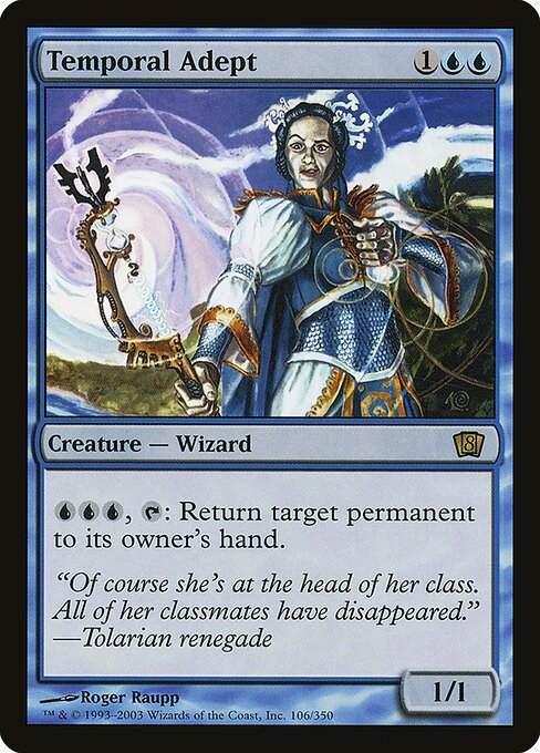 Temporal Adept - Eighth Edition Rare Card