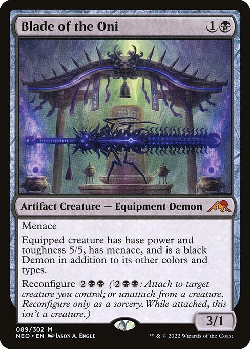 Blade of the Oni - Kamigawa: Neon Dynasty Mythic Card