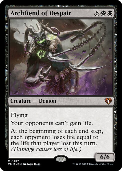 Archfiend of Despair - Commander Masters Mythic Card
