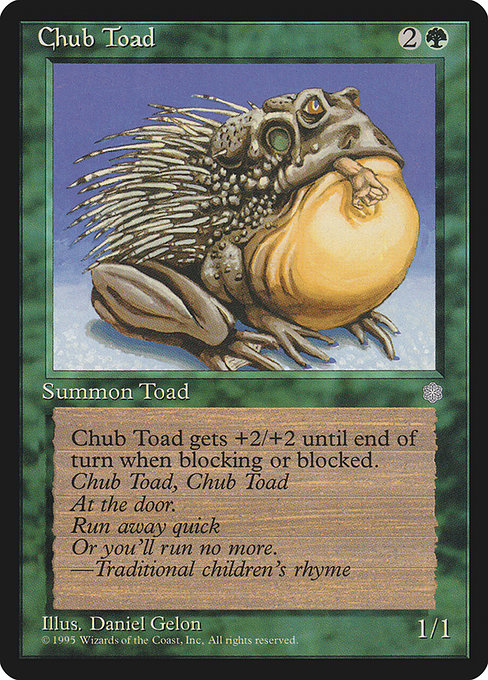 Chub Toad - Ice Age Common Card