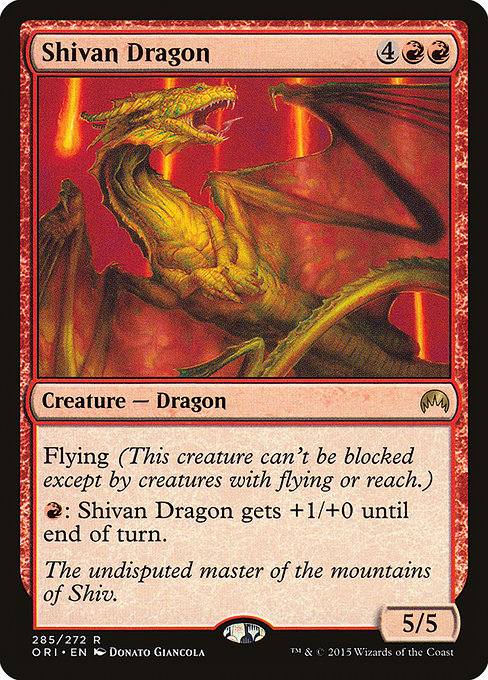 Shivan Dragon - Magic Origins Rare Card