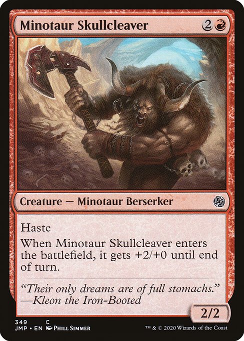 Minotaur Skullcleaver - Jumpstart Common Card