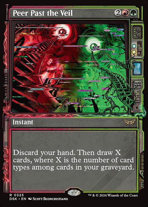 Peer Past the Veil - Duskmourn: House of Horror Rare Card