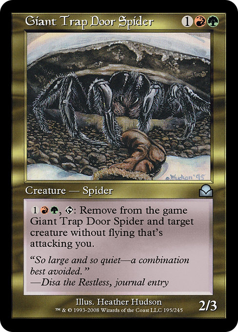 Giant Trap Door Spider - Masters Edition II Uncommon Card