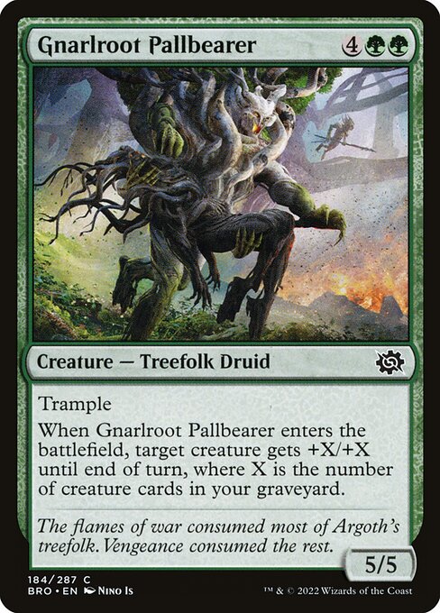 Gnarlroot Pallbearer - The Brothers' War Common Card