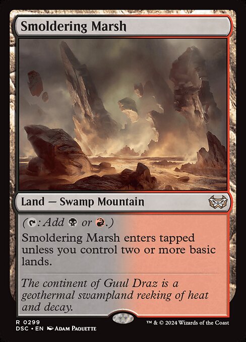 Smoldering Marsh - Duskmourn: House of Horror Commander Rare Card