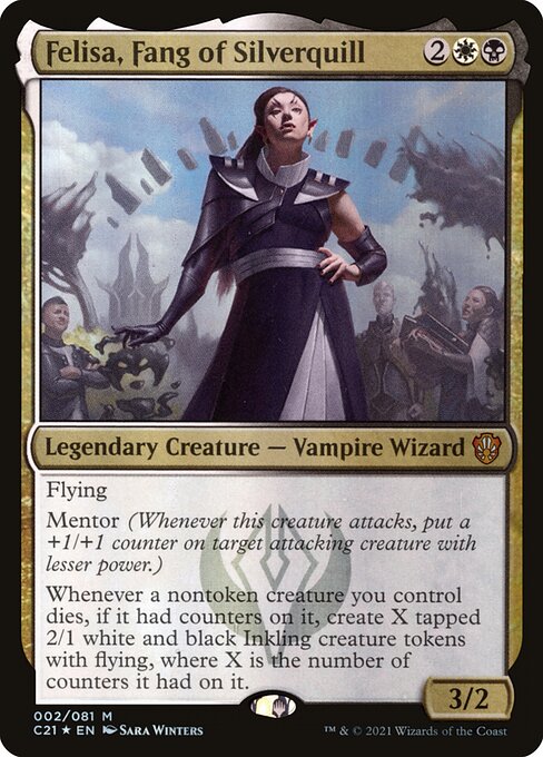 Felisa, Fang of Silverquill - Commander 2021 Mythic Card