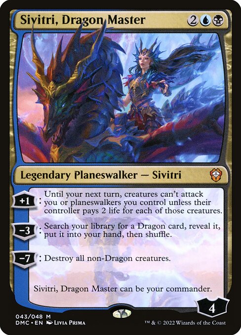 Sivitri, Dragon Master - Dominaria United Commander Mythic Card