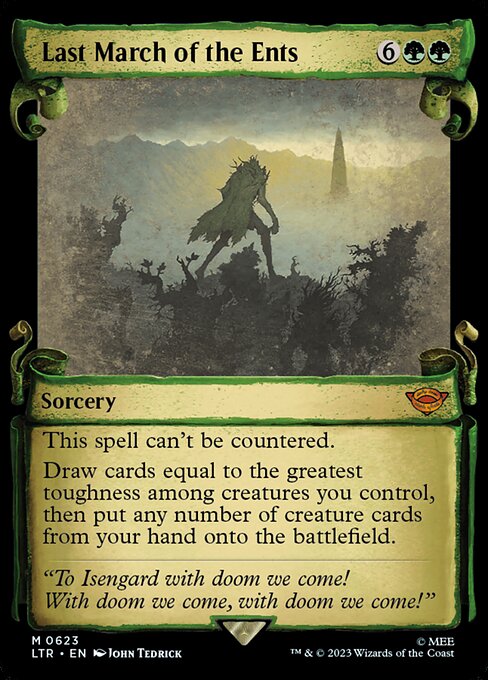 Last March of the Ents - The Lord of the Rings: Tales of Middle-earth Mythic Card